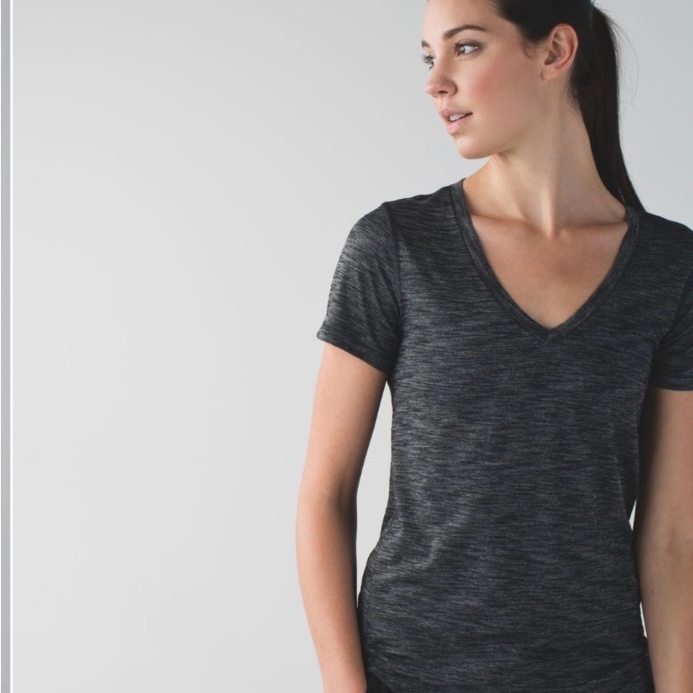 Lululemon What The Sport Tee
Heathered Black